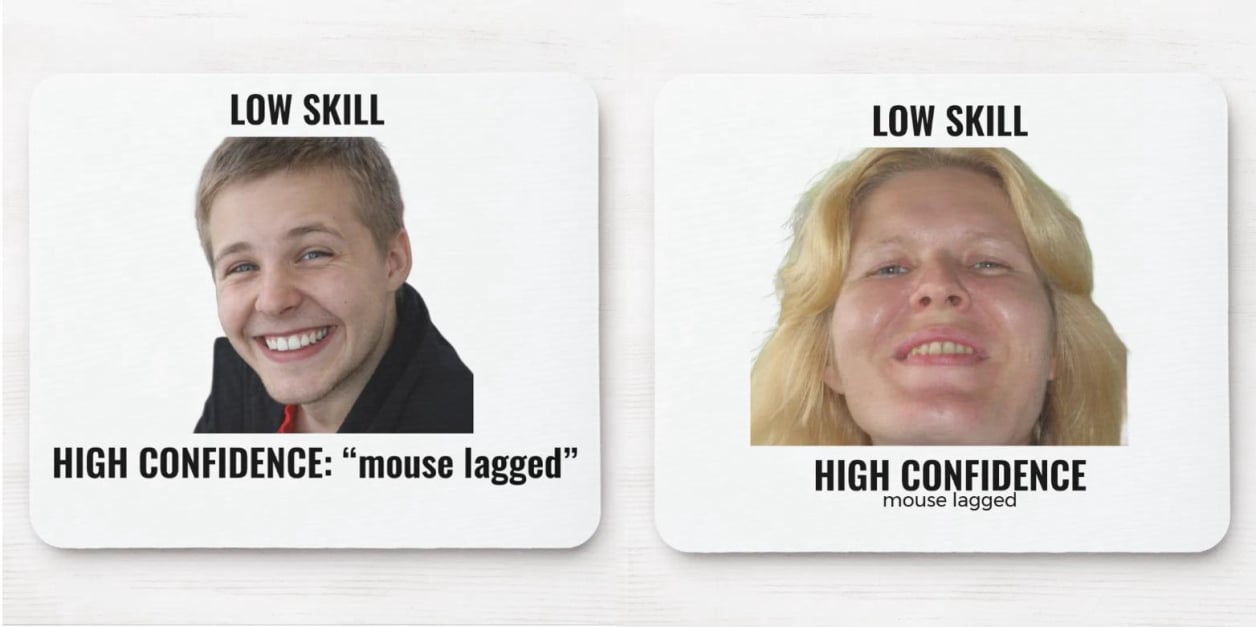 Gaming meme mouse pad